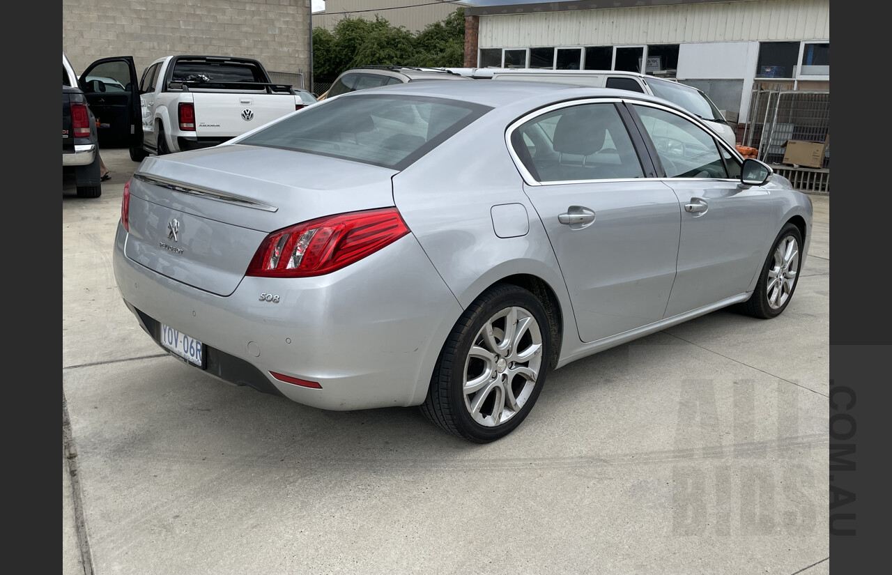 8/2012 Peugeot 508 Allure HDi  4d Sedan Grey 2.0L Turbo Diesel