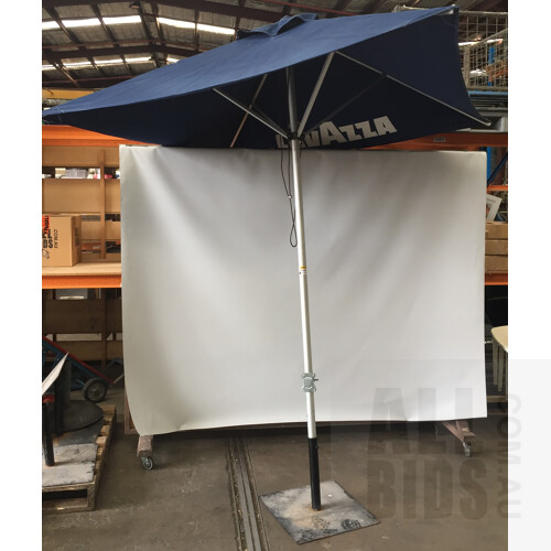 Lavazza Coffee Cafe Umbrella With Stand