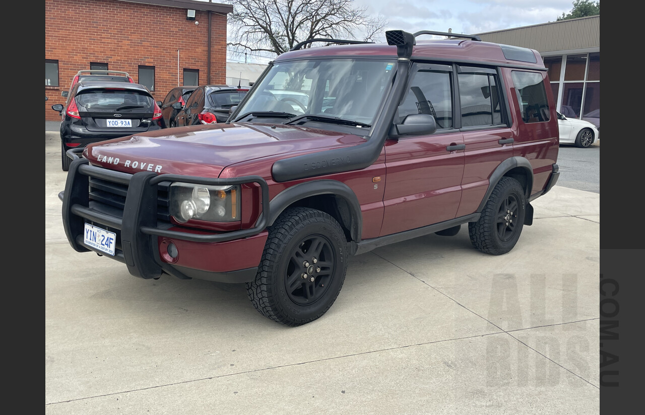 9/2003 Land Rover Discovery S (4x4) SERIES II 4d Wagon Red 2.5L