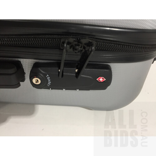 Assorted Damaged Luggage Cases, Brands Including: Antler, Tosca, and American Tourister.