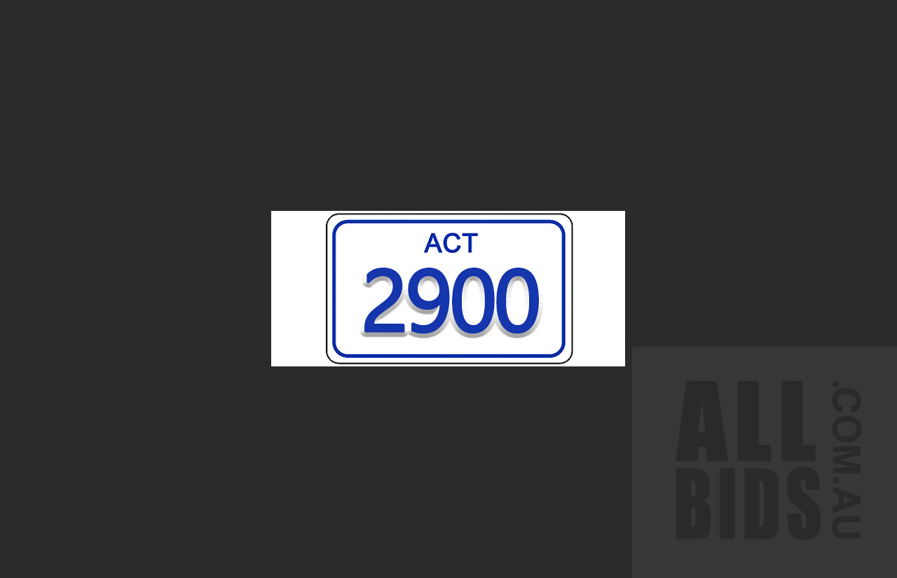 ACT 4-Digit Number Plate - 2900