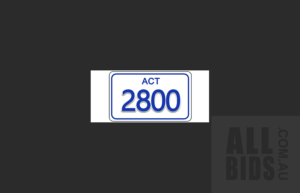 ACT 4 Digit Number Plate - 2800