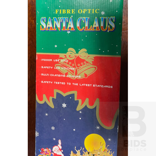 Fibre Optic Santa Claus Decoration in Original Box