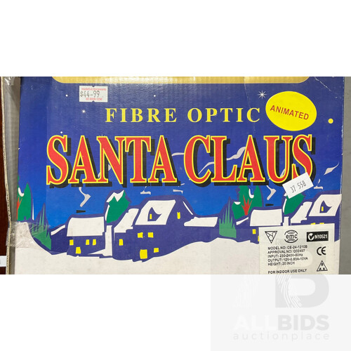 Fibre Optic Santa Claus Decoration in Original Box