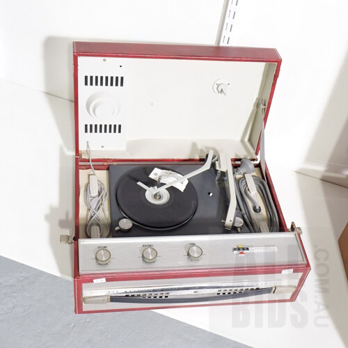 Vintage HMV Bahama Travelling Record Player