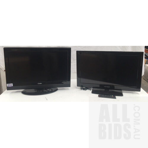 GVA G32FHDLCD1 32 Inch LCD TV And Voxson VLCD32CTX 32 Inch LCD TV - Lot Of Two