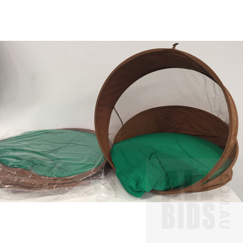 2 x Hideaway Log Chair with Cushion. ORP $339.98