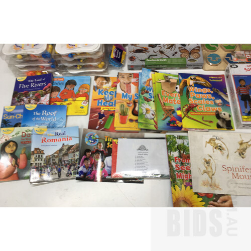 Assorted Children Learning Items Include Educational Experence, Learning Resources, Knowledge Builder, Quercetti, Fundamental Science And More