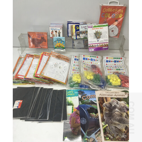 Educational Experience Book And Other Activity's Include Little Learner, Cathy Bollingers Books, Collecting Colours, Scratch Art, Beads And Patten's - Lot Of 57