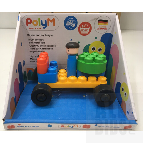 PolyM Build And Play Car Lot Of 16 ORP $240.00