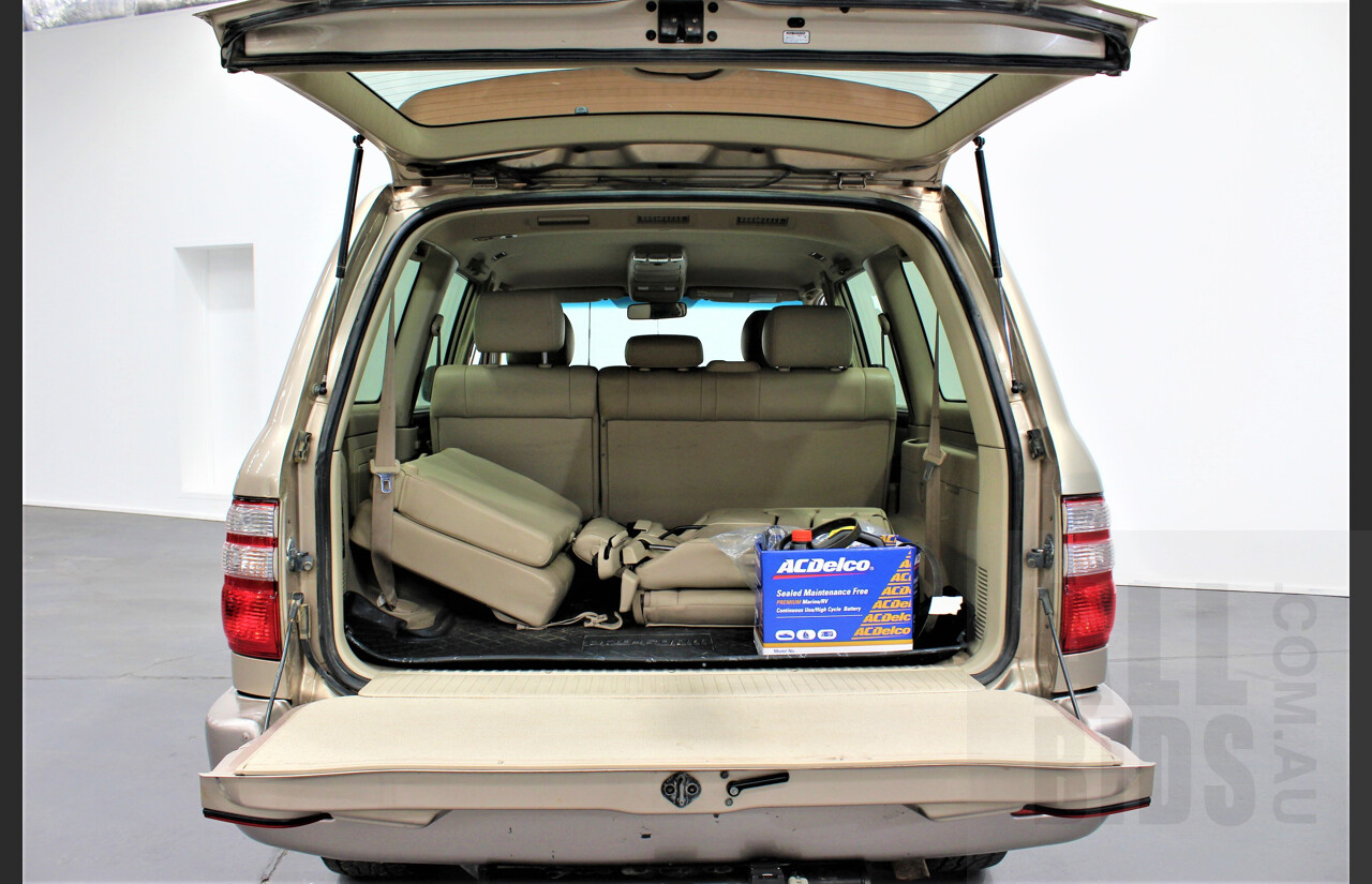 5/2004 Toyota Landcruiser GXL (4x4) UZJ100R 4d Wagon Gold 4.7L V8