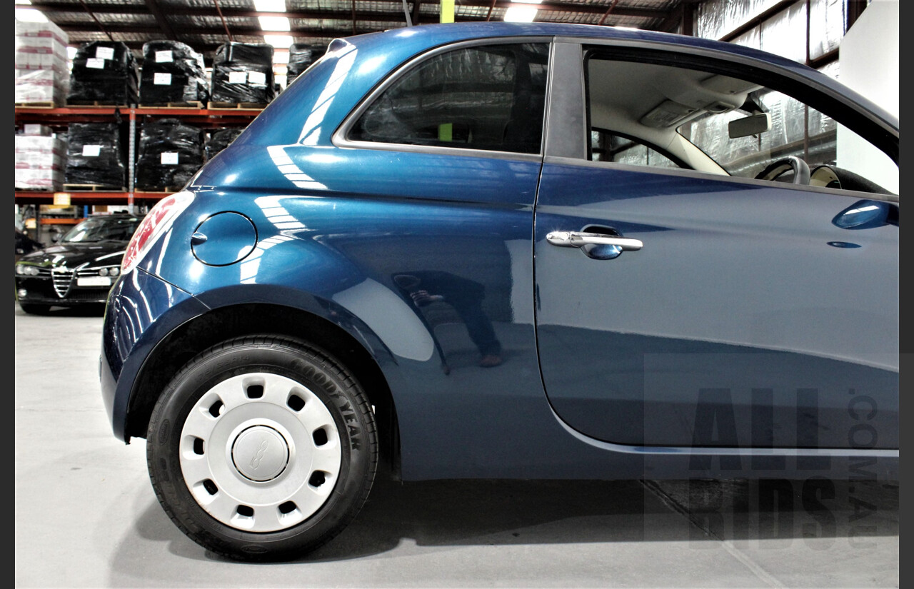 5/2015 Fiat 500 POP MY14 3d Hatchback Blue 1.2L