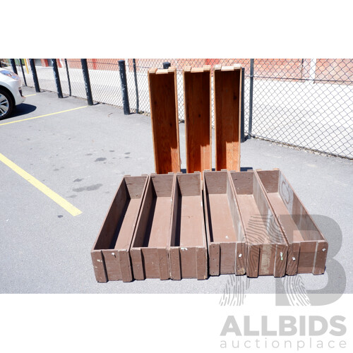 Nine Vintage New Zeland Milatary Wooden Crates