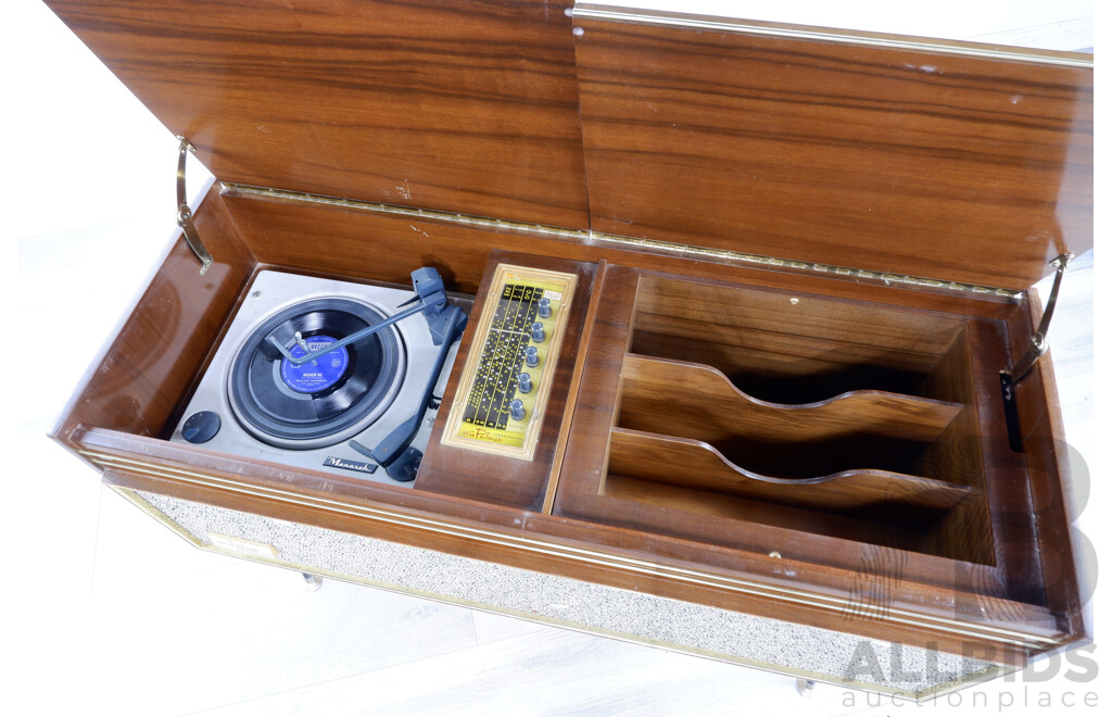 Vintage H.G Palmer Stereophonic Record Player Sideboard