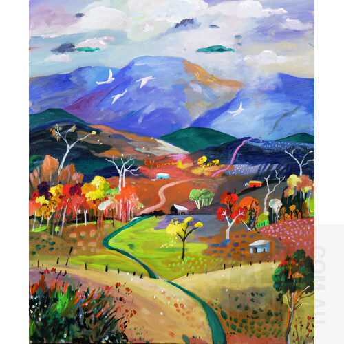 Susan Trudinger, Autumn Delight 9, Acrylic on Canvas, 60 x 50 cm