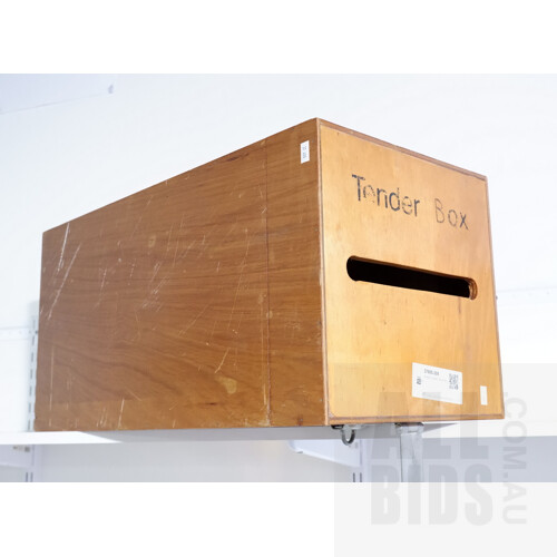 Wooden Lockable Tender Box