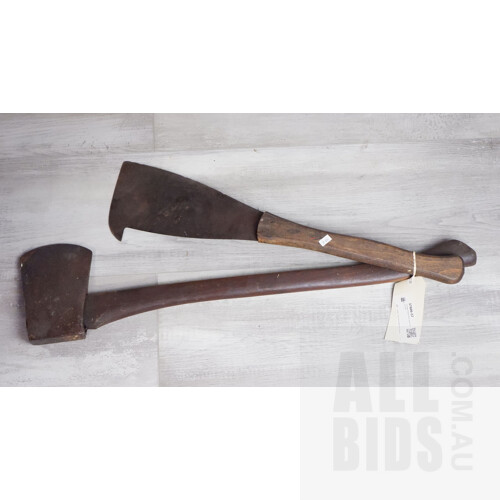Vintage Hytest Axe and Cane Knife