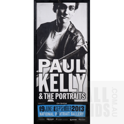 Paul Kelly & the Portraits 2013 Concert Tour Poster, 95 x 43 cm
