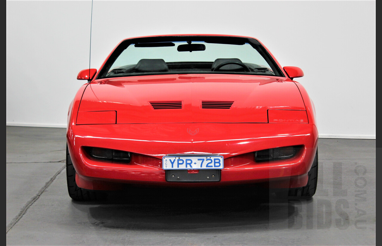 1/1991 Pontiac Firebird Trans-Am 2d Convertible Red 5.0L V8