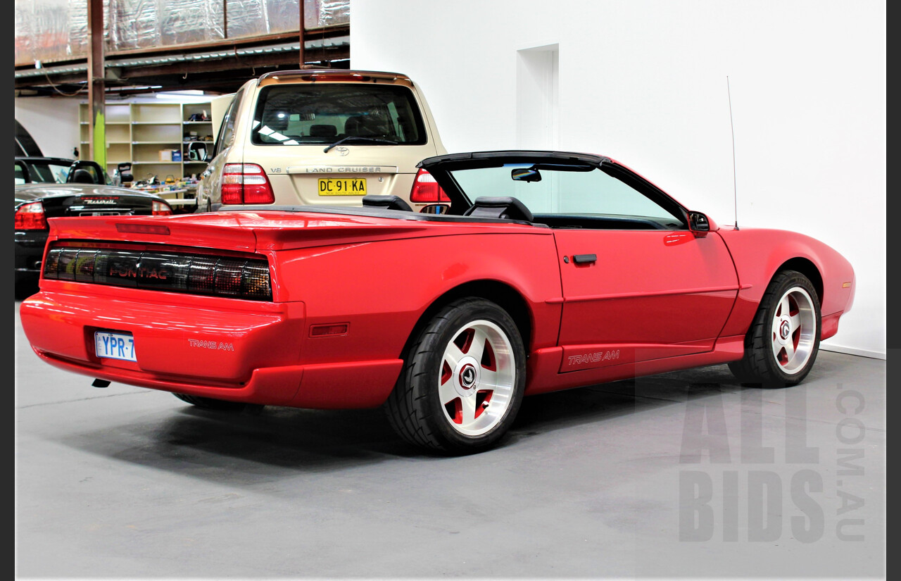 1/1991 Pontiac Firebird Trans-Am 2d Convertible Red 5.0L V8