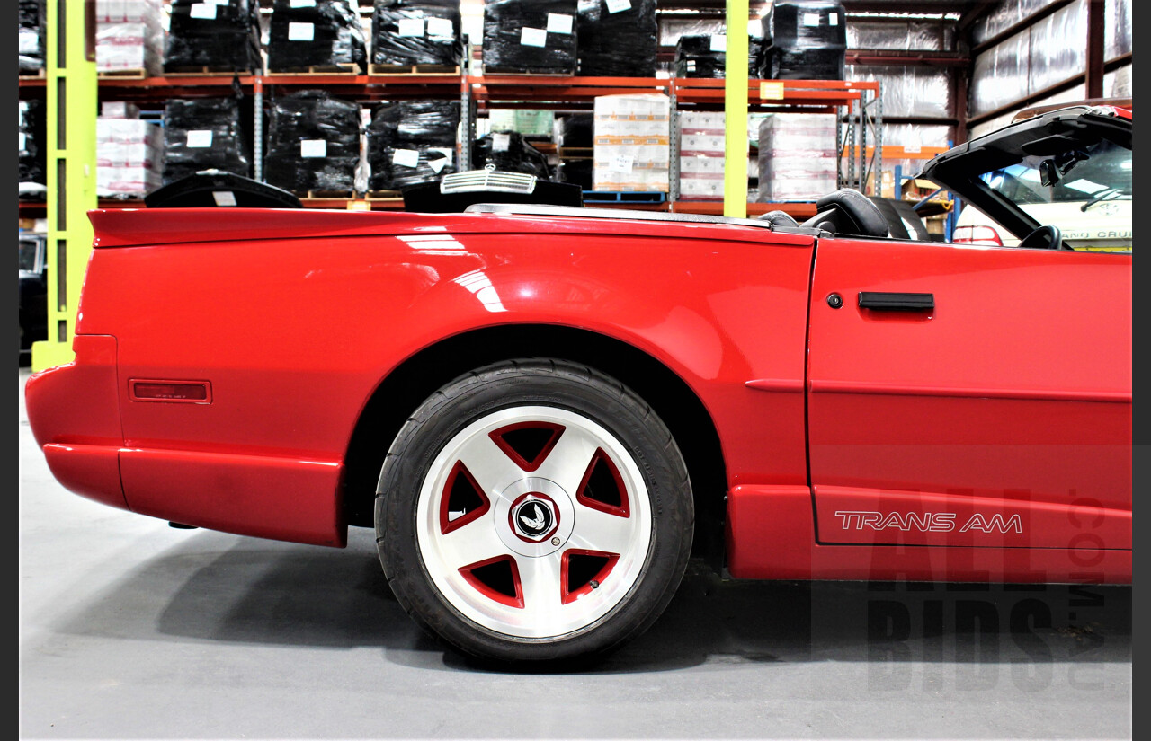 1/1991 Pontiac Firebird Trans-Am 2d Convertible Red 5.0L V8