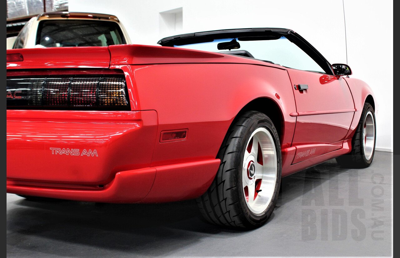 1/1991 Pontiac Firebird Trans-Am 2d Convertible Red 5.0L V8