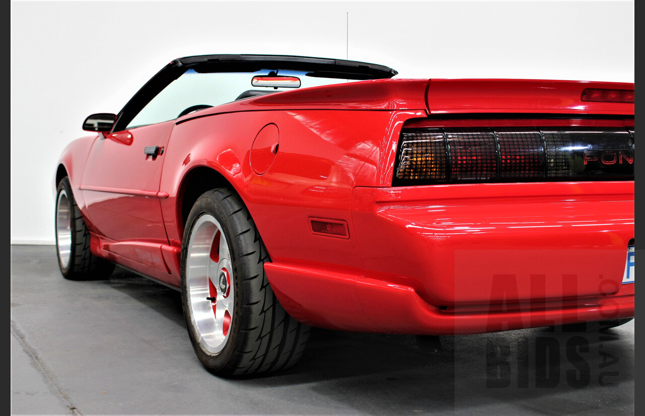 1/1991 Pontiac Firebird Trans-Am 2d Convertible Red 5.0L V8