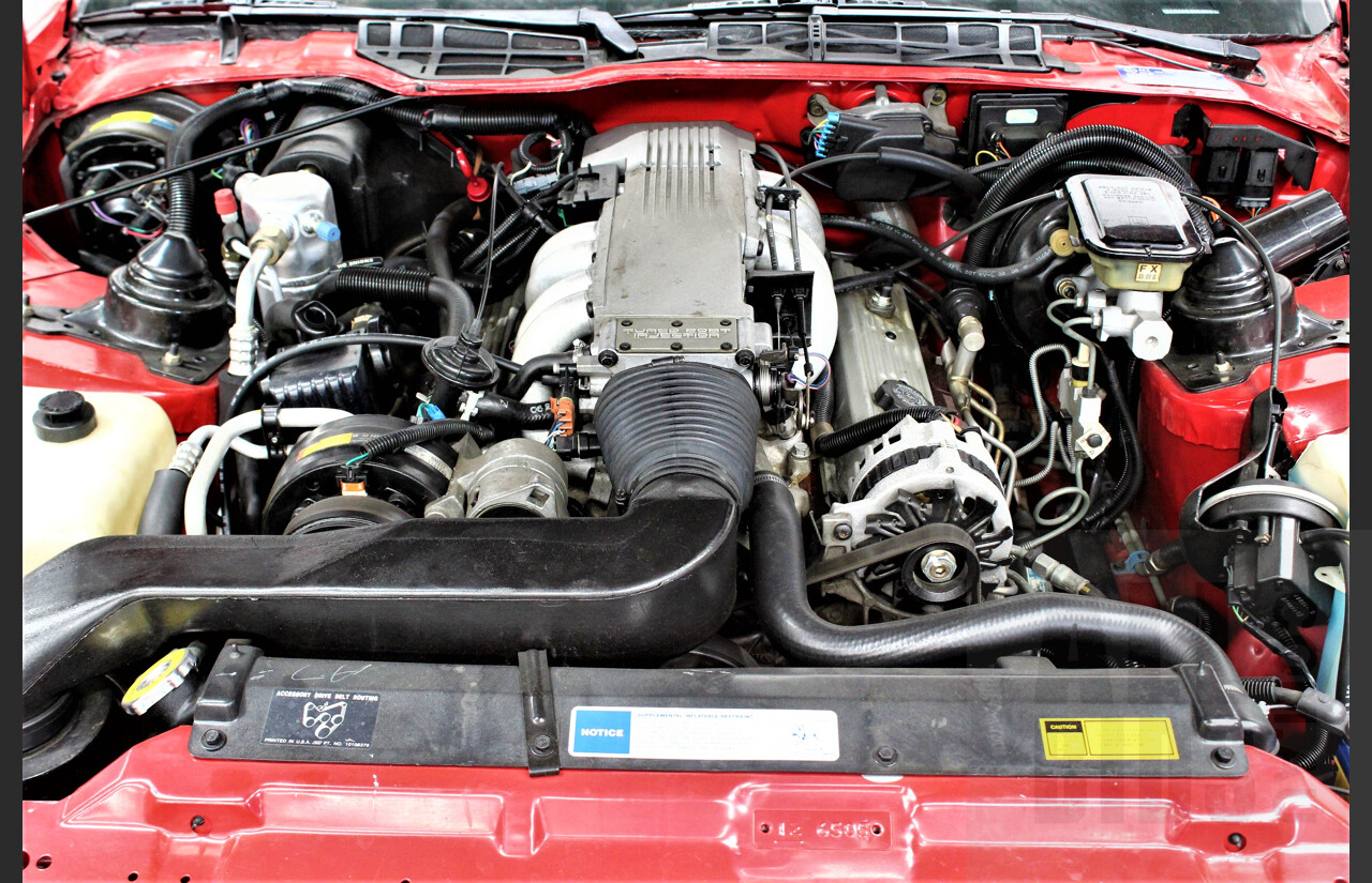 1/1991 Pontiac Firebird Trans-Am 2d Convertible Red 5.0L V8