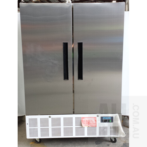 Polar 960 Ltr Upright Freezer Stainless Steel