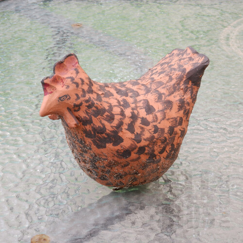 Bev Hogg Glazed Ceramic Rooster