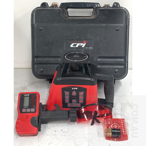 CPI 6V CPI-400R Self-Leveling Rotary Laser With Toolbox and Accessories