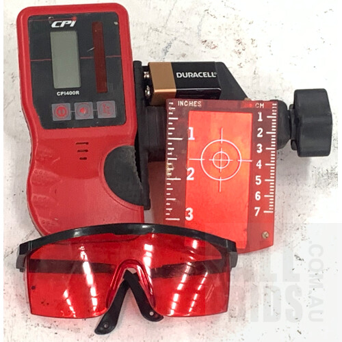 CPI 6V CPI-400R Self-Leveling Rotary Laser With Toolbox and Accessories
