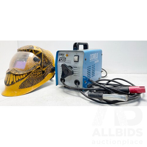 Cigweld Weldskill 120 Turbo Welding Machine Inc. Helmet JSN300