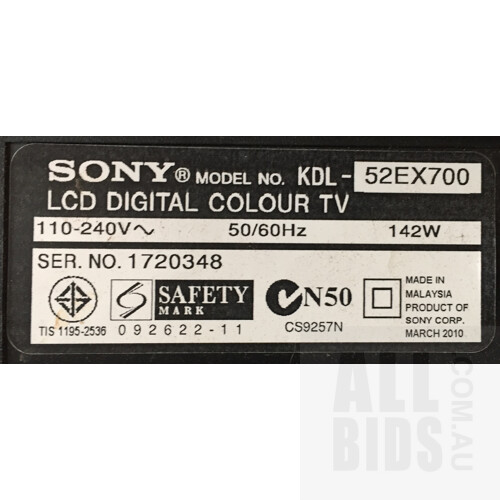 Sony KDL-52EX700 52 Inch TV