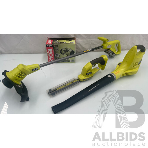 Ryobi 18 V Electric Garden Tools - Lot of 4