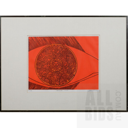 Jane E. Lee, Bug Beat and Kenneth's World, Screenprints, Set of Two, Editions 10/25 and 6/25, 37 x 25 cm (62 x 46 framed); 34 x 27 cm (46 x 62 framed)