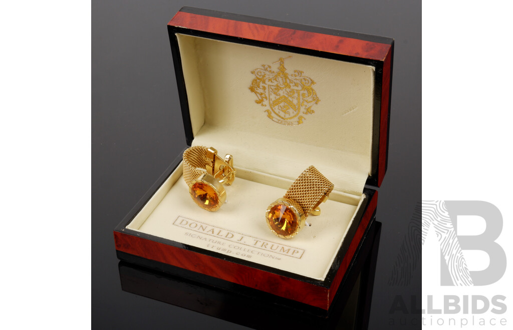 Donald J Trump Cufflinks From the Donald J Trump Collection in Original Box