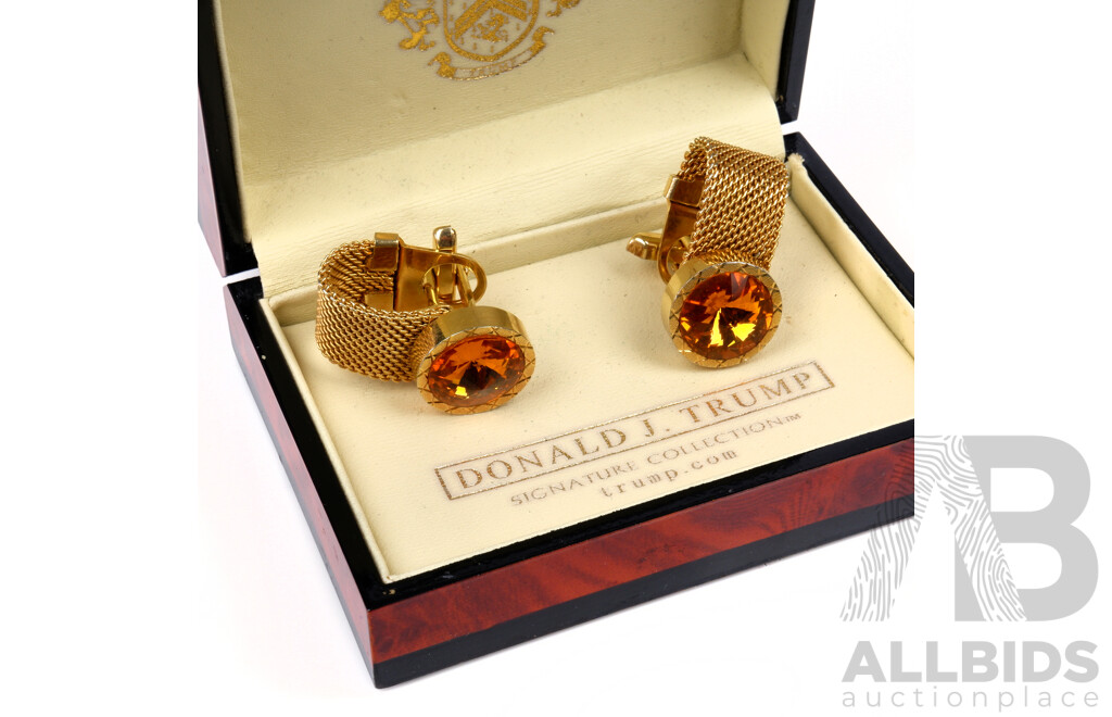 Donald J Trump Cufflinks From the Donald J Trump Collection in Original Box