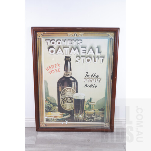 Framed Tooheys Oatmeal Stout Poster