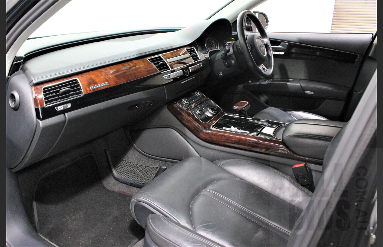 4/2013 Audi A8 L 3.0 TDi Quattro 4H MY12 4d Sedan Black 3.0L Turbo Diesel