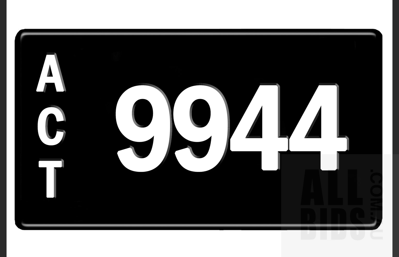 ACT 4-Digit Number Plate - 9944