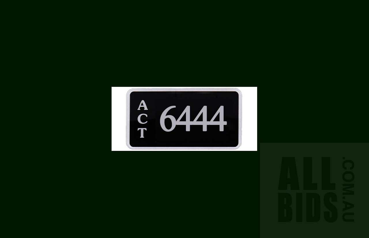 ACT 4-Digit Number Plate - 6444