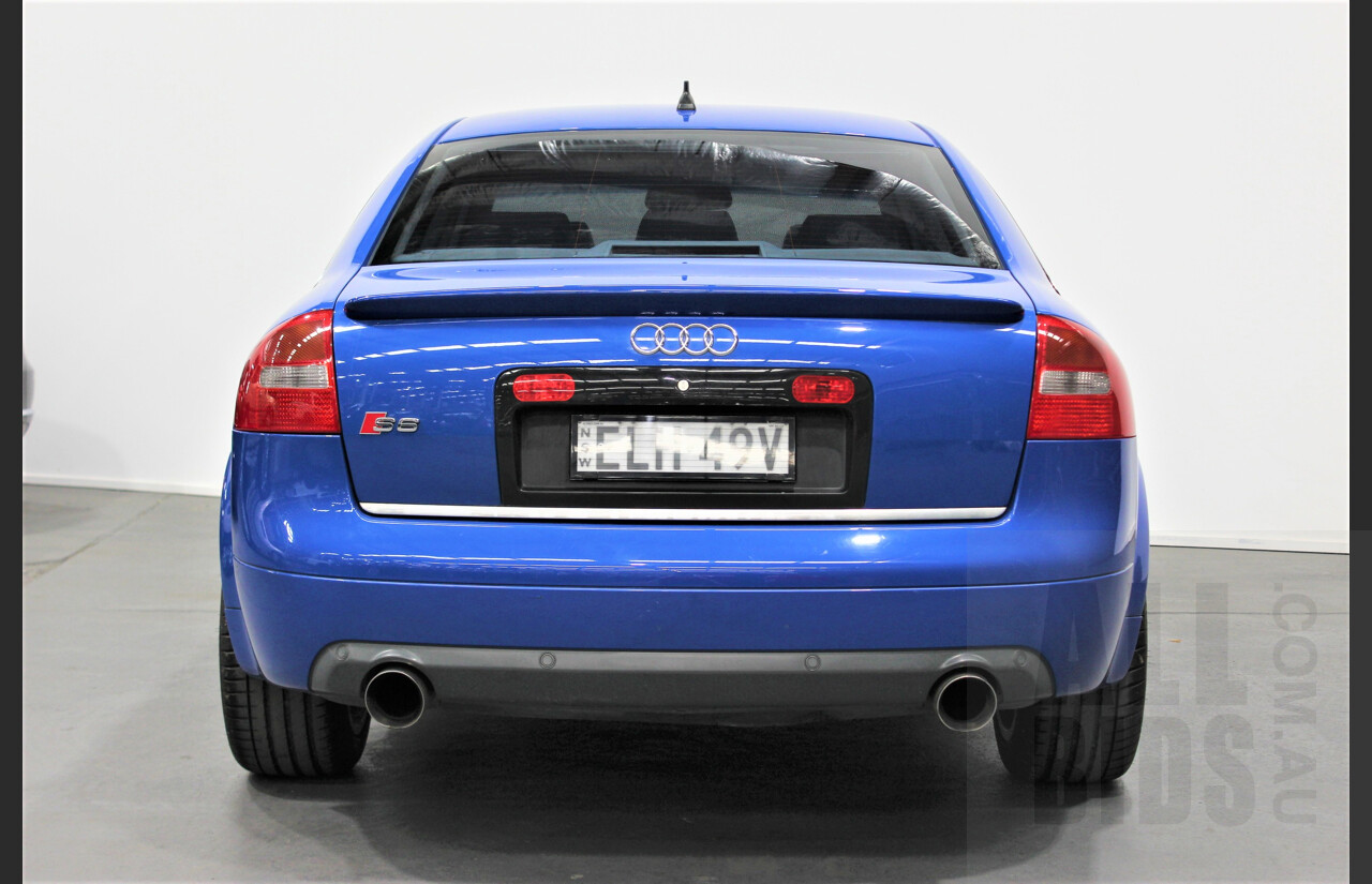 4/2004 Audi S6 C5 4.2 Quattro 4B 4d Sedan Nogaro Blue 4.2L V8
