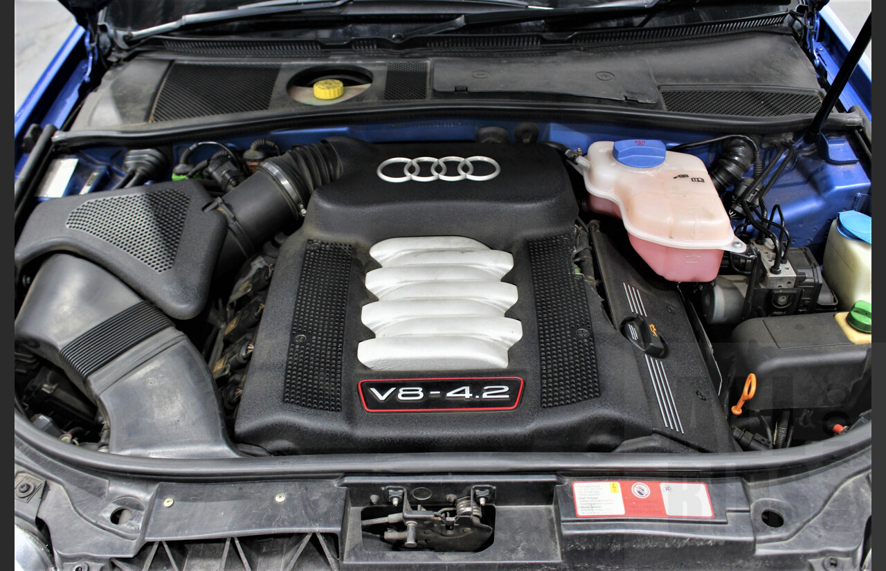 4/2004 Audi S6 C5 4.2 Quattro 4B 4d Sedan Nogaro Blue 4.2L V8