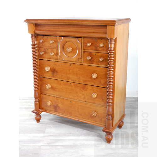 Antique Australian Huon Pine Chest of Drawers, Late 19th Century