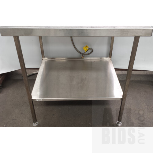 Waldorf Overhead LP Gas Salamander Grill and Stainless Steel Bench