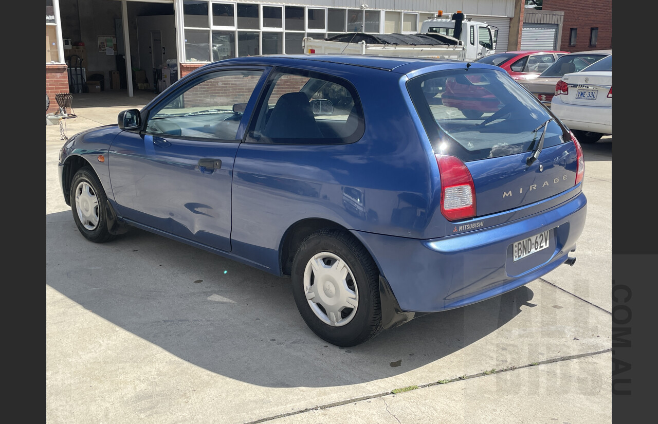 6/2000 Mitsubishi Mirage  CE 3d Hatchback Blue 1.5L