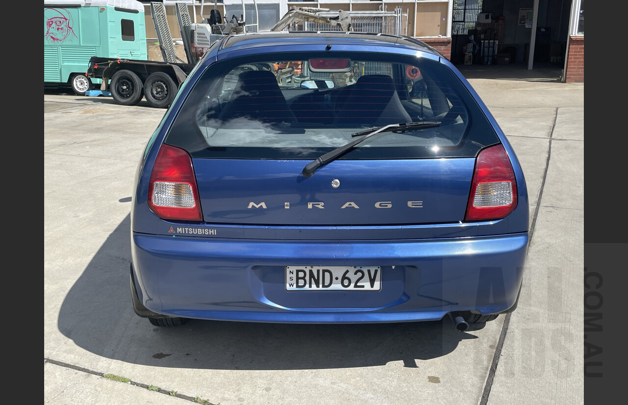 6/2000 Mitsubishi Mirage  CE 3d Hatchback Blue 1.5L