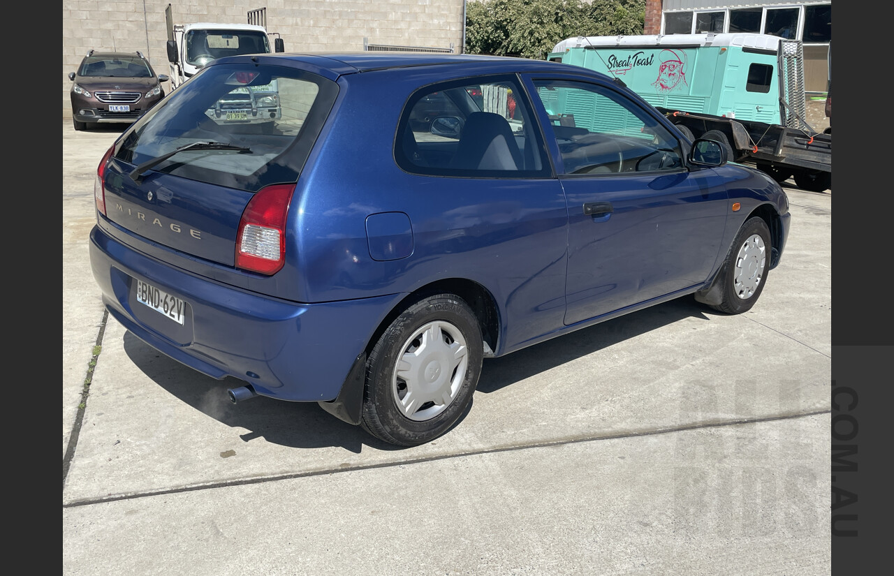 6/2000 Mitsubishi Mirage  CE 3d Hatchback Blue 1.5L