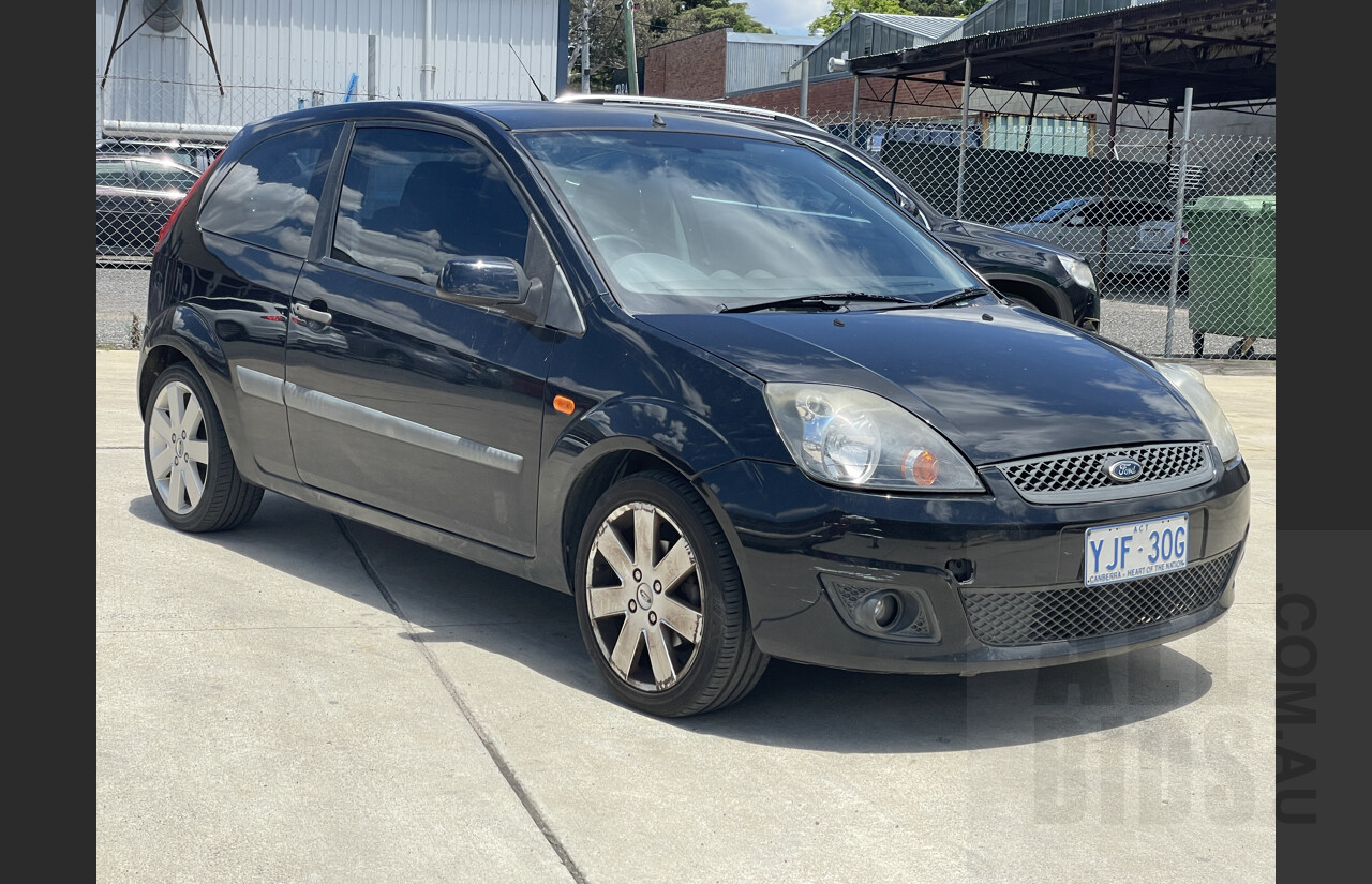 1/2007 Ford Fiesta Zetec WQ 3d Hatchback Black 1.6L